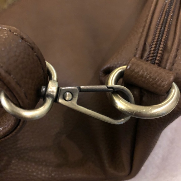 Joy Susan Crossbody Bag Brown Pebbled Texture EUC - Picture 5 of 12